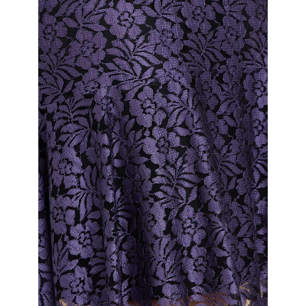 Styli Short Sleeves Round Neck Lace Insert A-Line Midi Dress-women-clothing-dresses-image-4