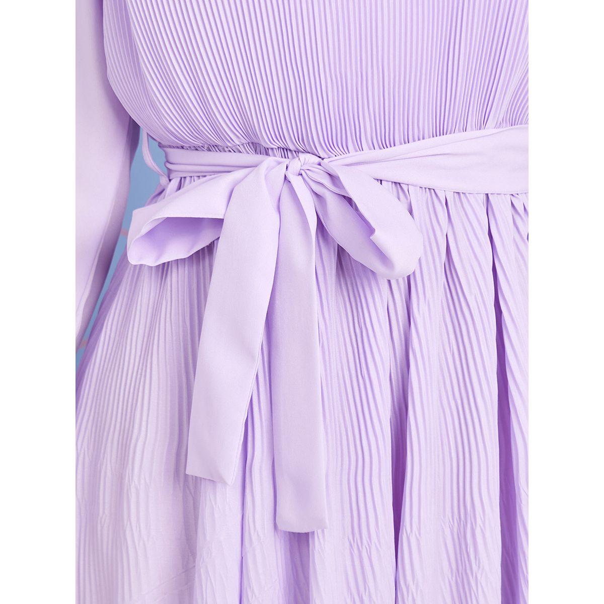 Styli Long Sleeves High Neck Pleated A-Line Maxi Dress-women-clothing-dresses-image-3