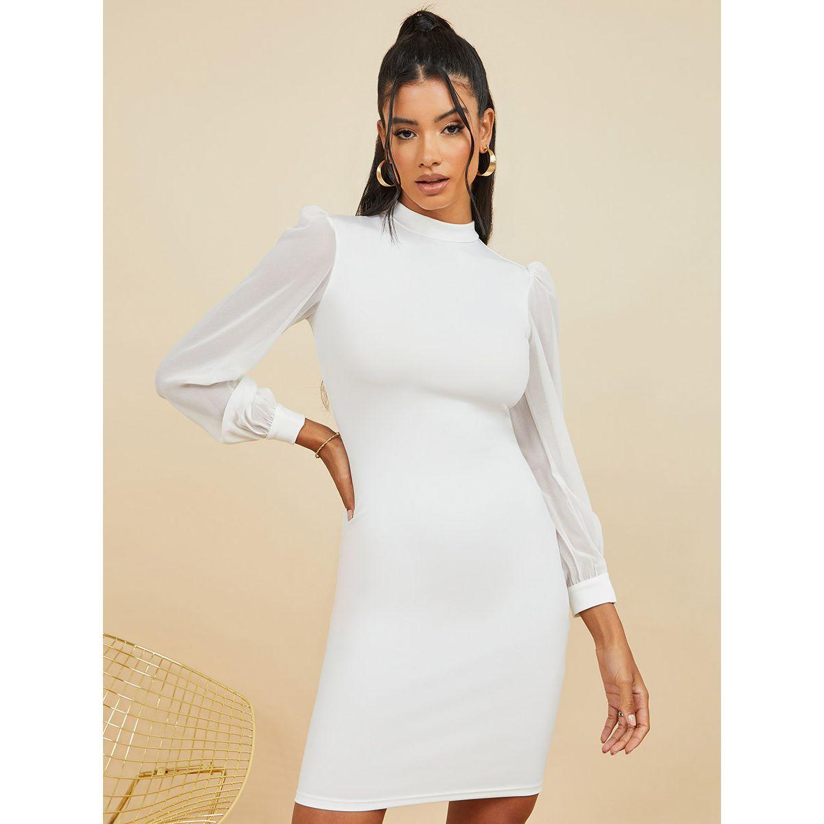 فستان قصير باكمام طويلة من ريد تايب-women-clothing-dresses-image-1