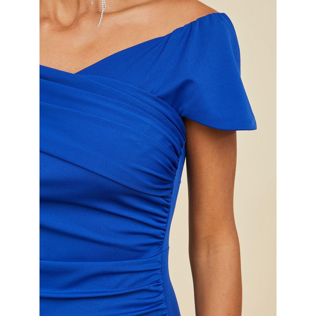 Styli Off Shoulder Asymmetric Hem Bodycon Midi Dress-women-clothing-dresses-image-3