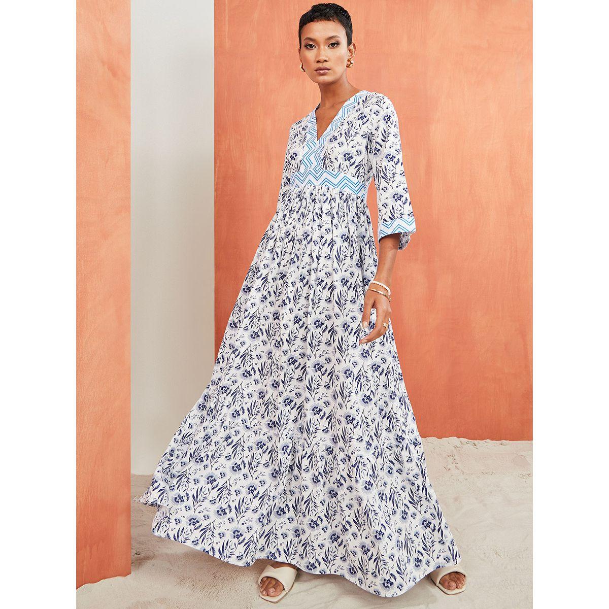 فستان طويل مطبع بزهور من ستايلي-women-clothing-dresses-image-1
