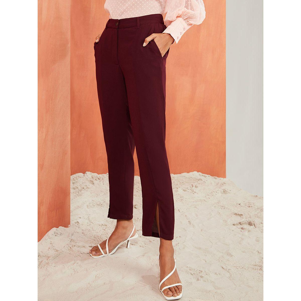 Styli Premium Straight Leg Trouser with Split Detail-women-clothing-bottoms-trousers-image-1