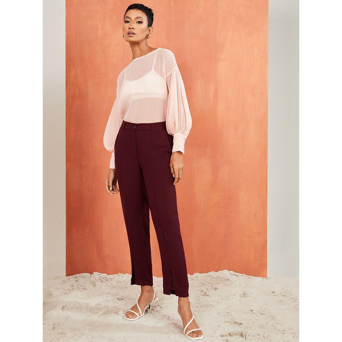 Styli Premium Straight Leg Trouser with Split Detail-women-clothing-bottoms-trousers-image-2