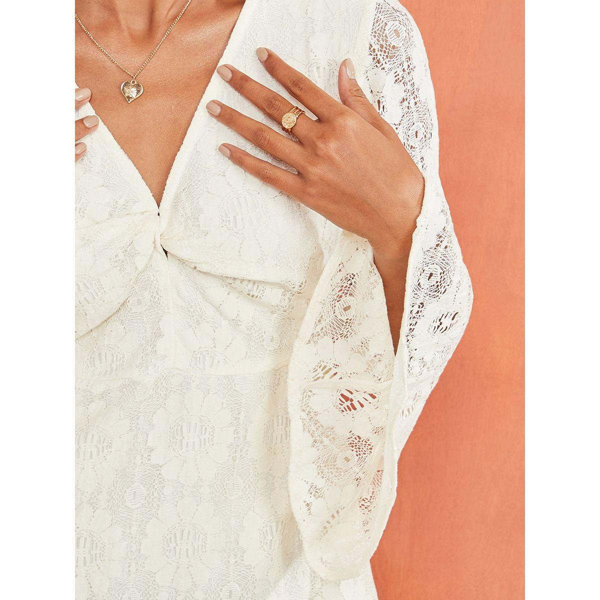 Styli Premium Lace Dress with Volume Sleeves-women-clothing-dresses-image-3