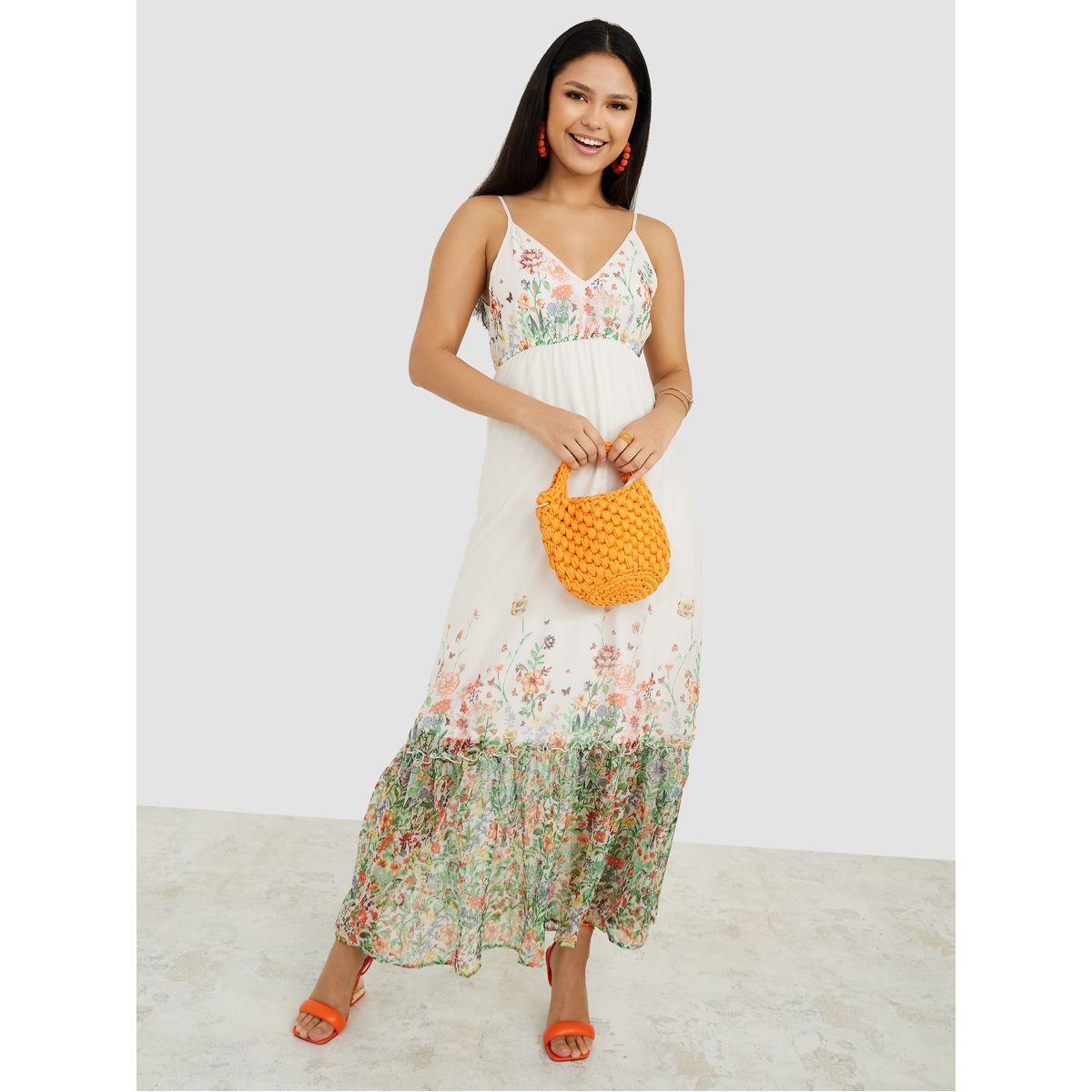 Styli Strappy Floral Print A-Line Maxi Dress-women-clothing-dresses-image-1