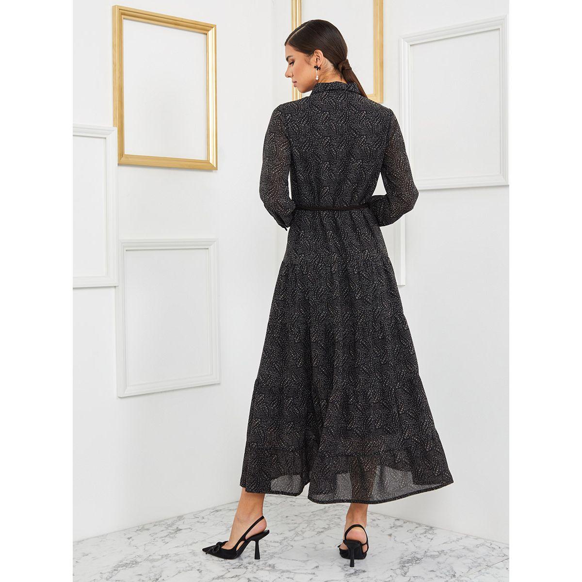 فستان طويل باكمام طويلة من ستايلي-women-clothing-dresses-image-4