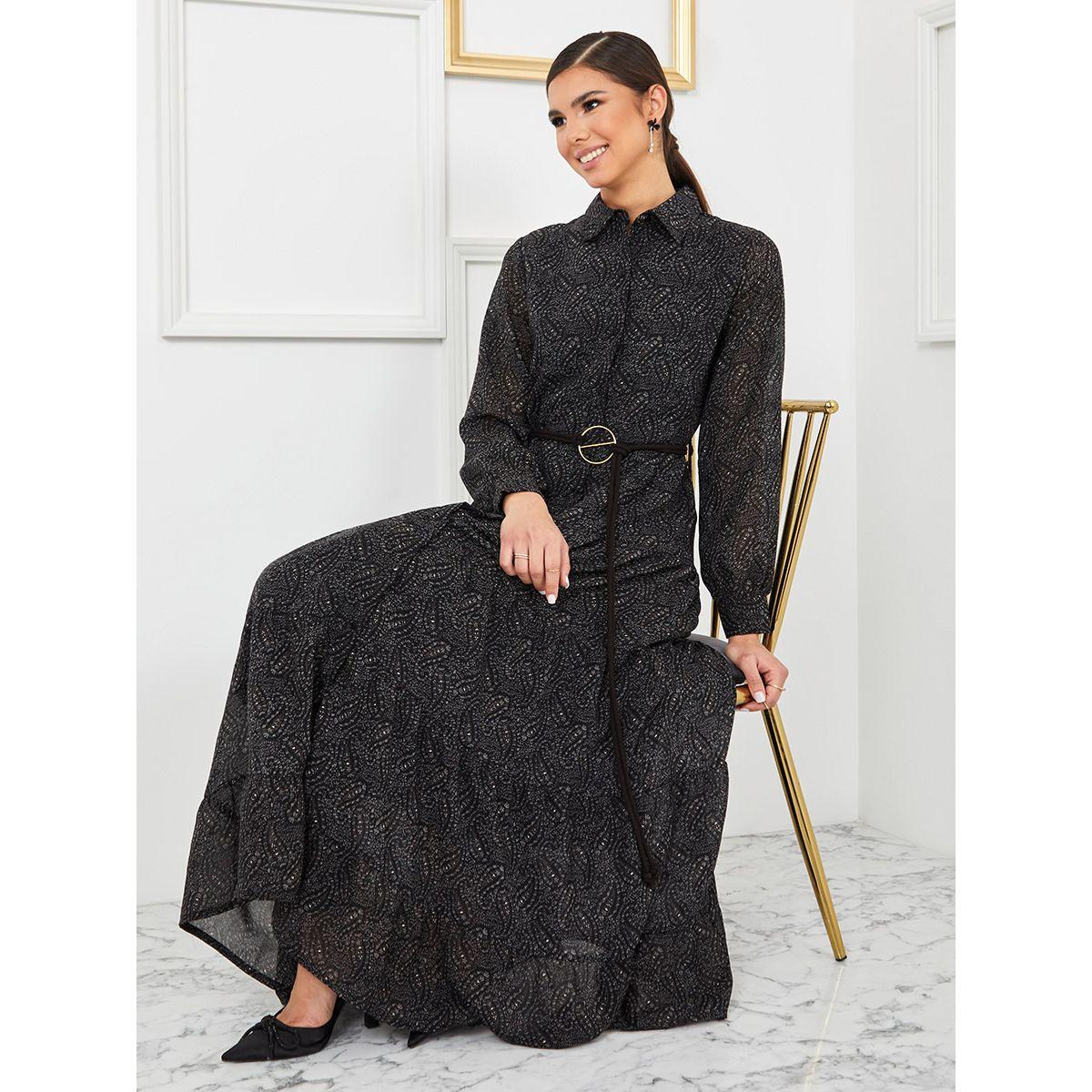فستان طويل باكمام طويلة من ستايلي-women-clothing-dresses-image-5