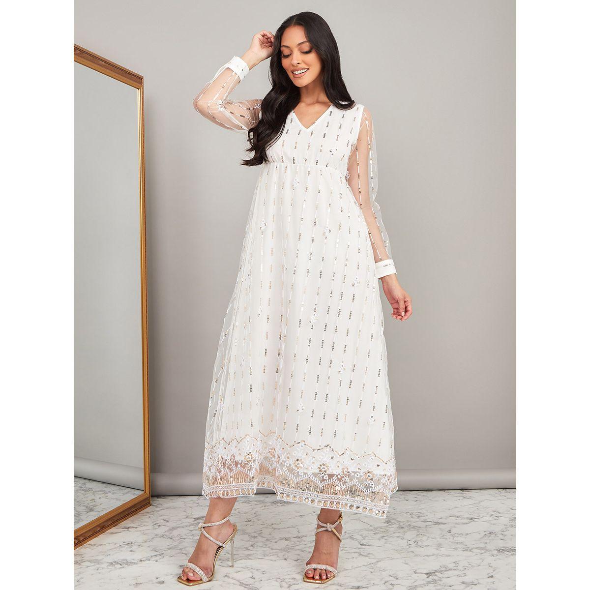 فستان طويل باكمام طويلة من ستايلي-women-clothing-dresses-image-2