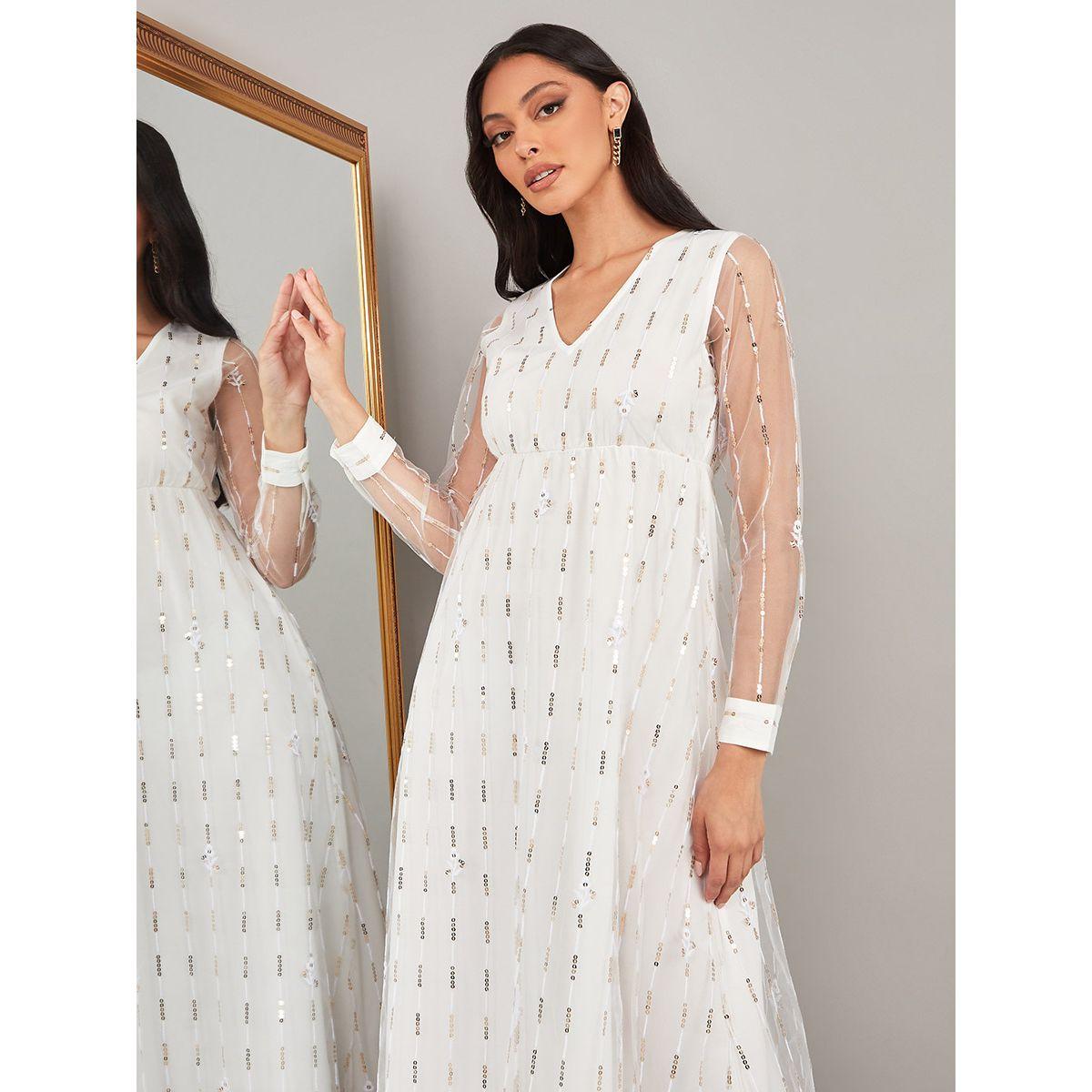فستان طويل باكمام طويلة من ستايلي-women-clothing-dresses-image-3