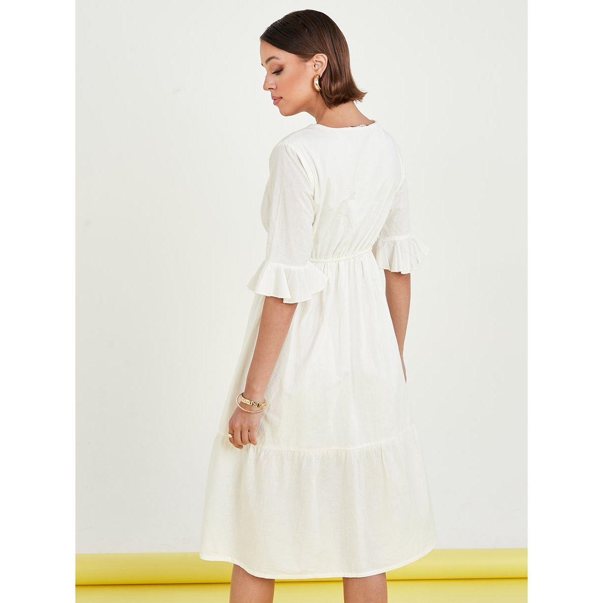 فستان ميدي مطرز مع اربطة من ستايلي-women-clothing-dresses-image-4
