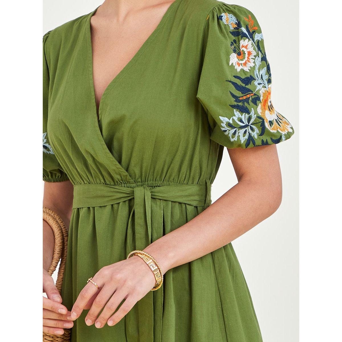 فستان ميدي بنمط لف من ستايلي-women-clothing-dresses-image-3