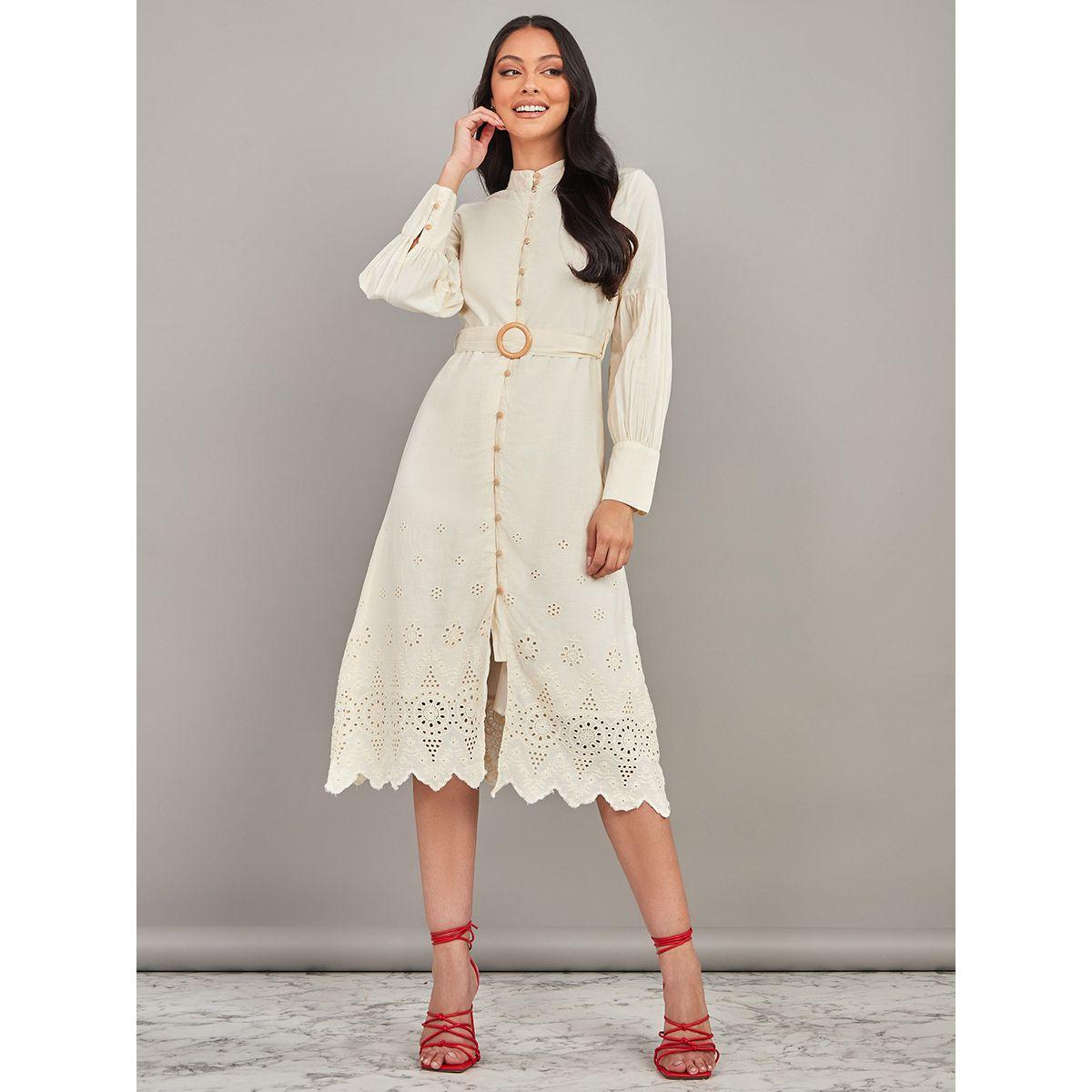 فستان ميدي باكمام طويلة من ستايلي-women-clothing-dresses-image-2