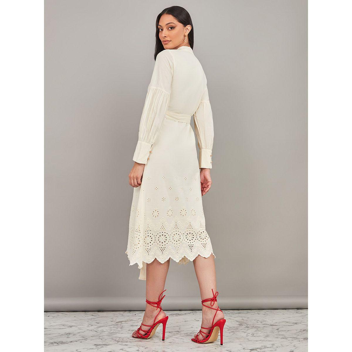 فستان ميدي باكمام طويلة من ستايلي-women-clothing-dresses-image-4