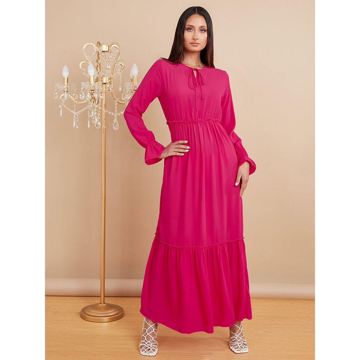 فستان طويل باكمام طويلة من ستايلي-women-clothing-dresses-image-1