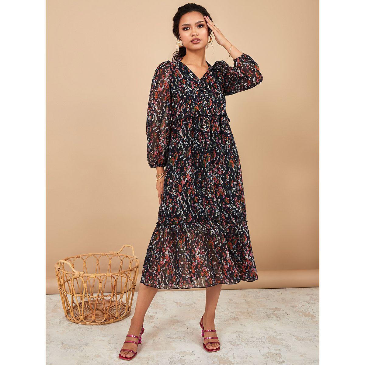 فستان ميدي باكمام طويلة-women-clothing-dresses-image-1