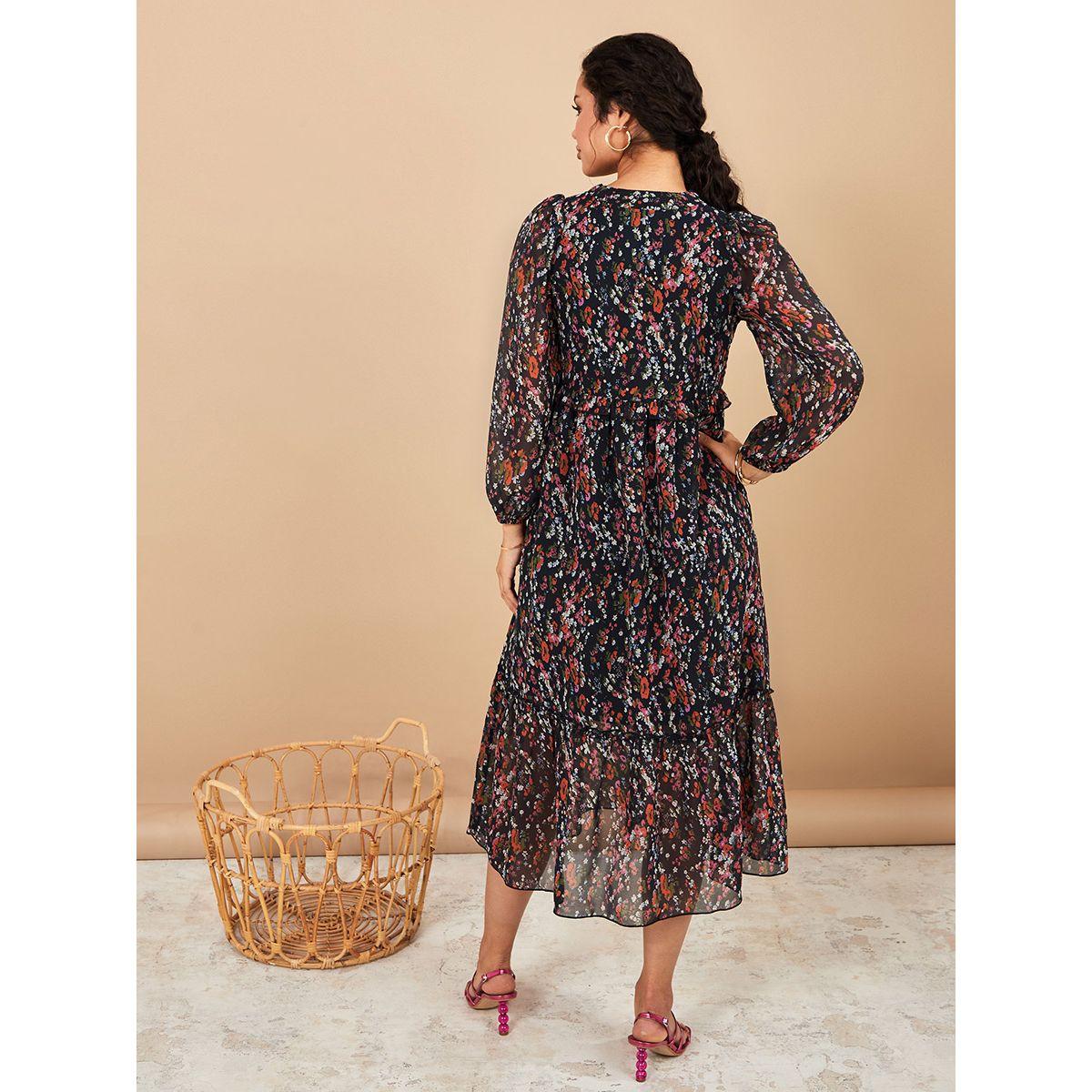 فستان ميدي باكمام طويلة-women-clothing-dresses-image-4