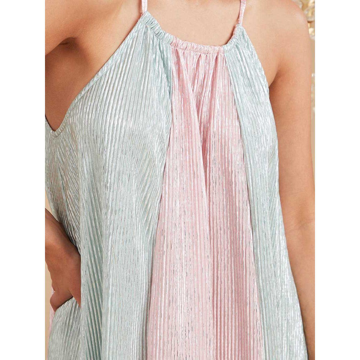 فستان طويل بنمط كتل الالوان من ستايلي-women-clothing-dresses-image-3