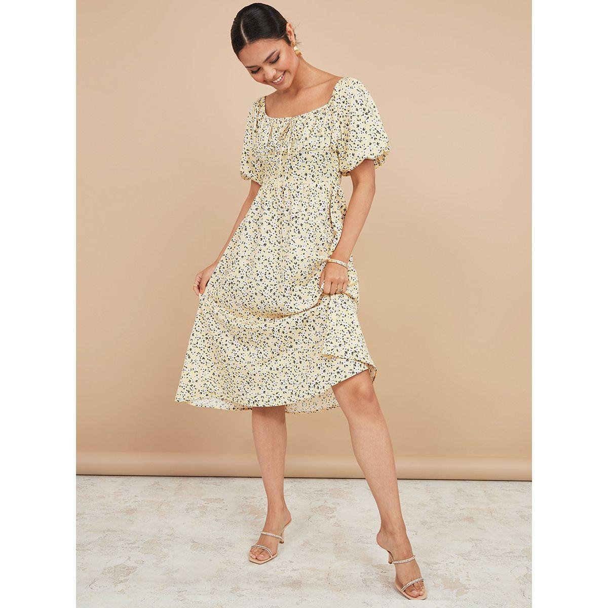 فستان ميدي مطبع بزهور من ريد تايب-women-clothing-dresses-image-3
