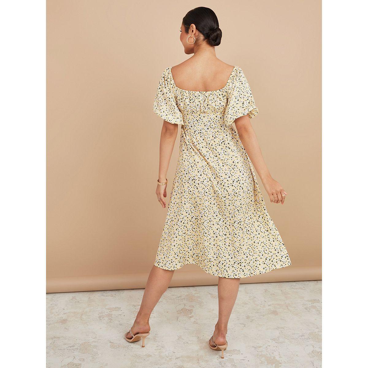 فستان ميدي مطبع بزهور من ريد تايب-women-clothing-dresses-image-5