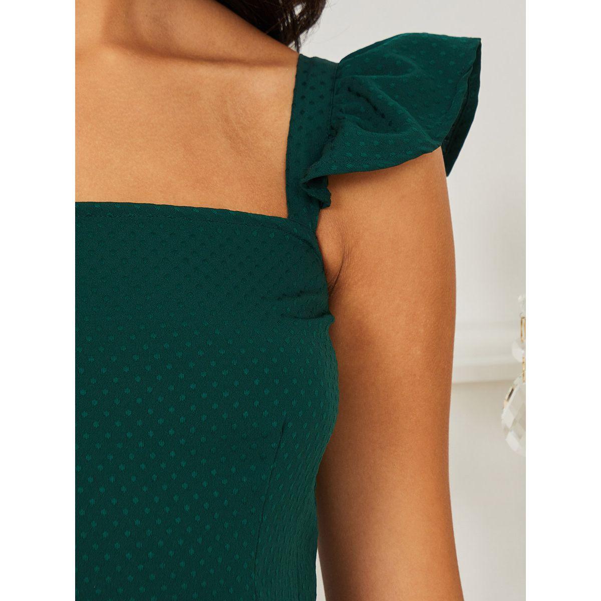 فستان طويل باكمام كاب مكشكشة من ريد تايب-women-clothing-dresses-image-3