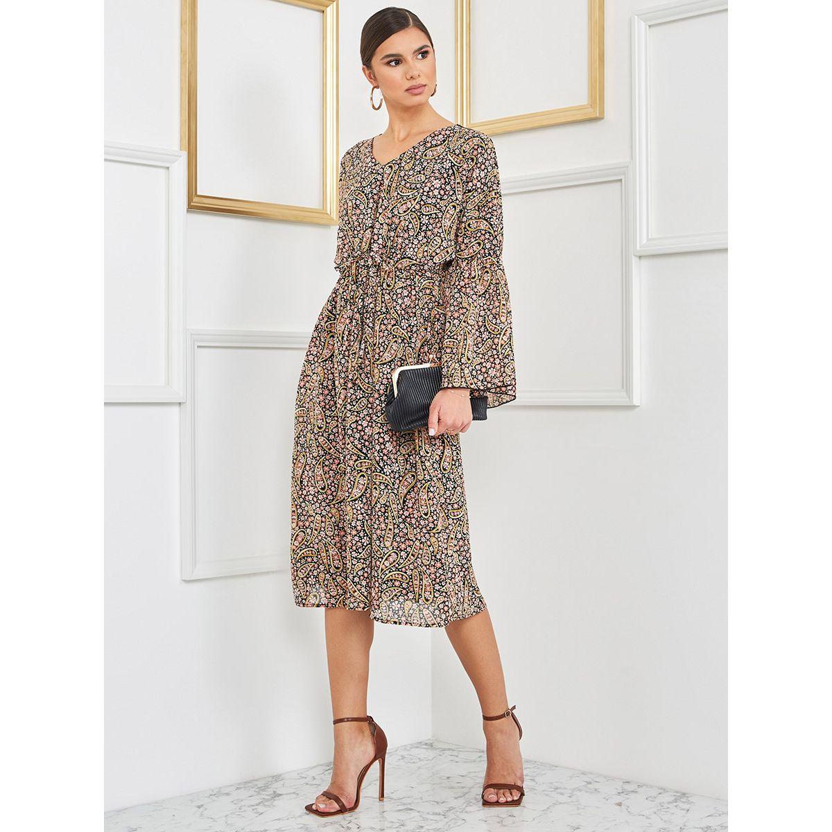 فستان ميدي باكمام طويلة من ريد تايب-women-clothing-dresses-image-2
