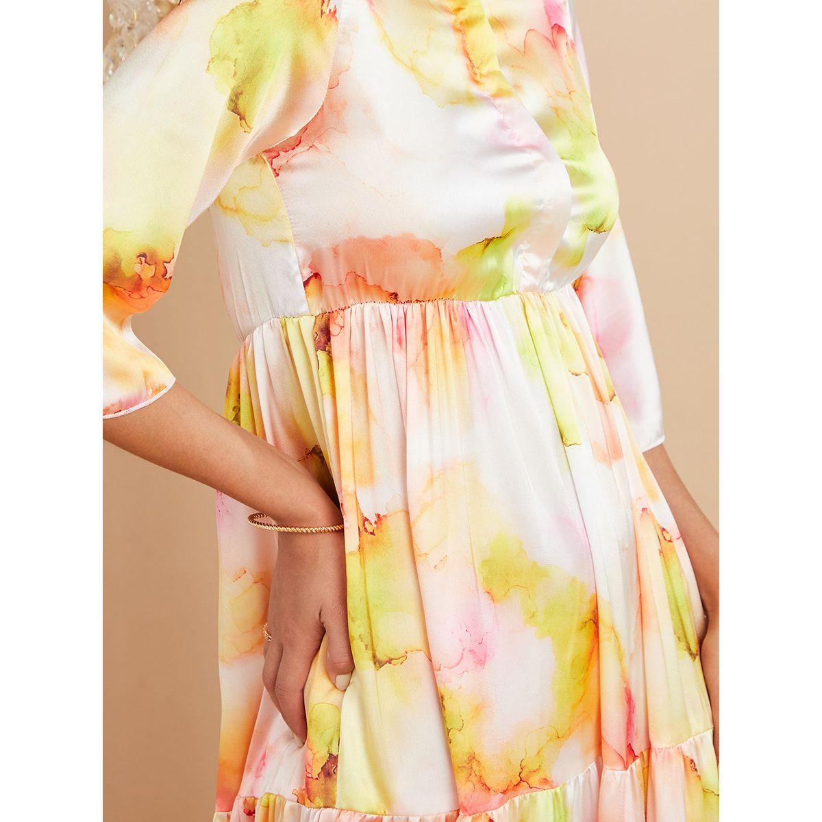 فستان طويل مطبع بالوان مصبوغة من ستايلي-women-clothing-dresses-image-3