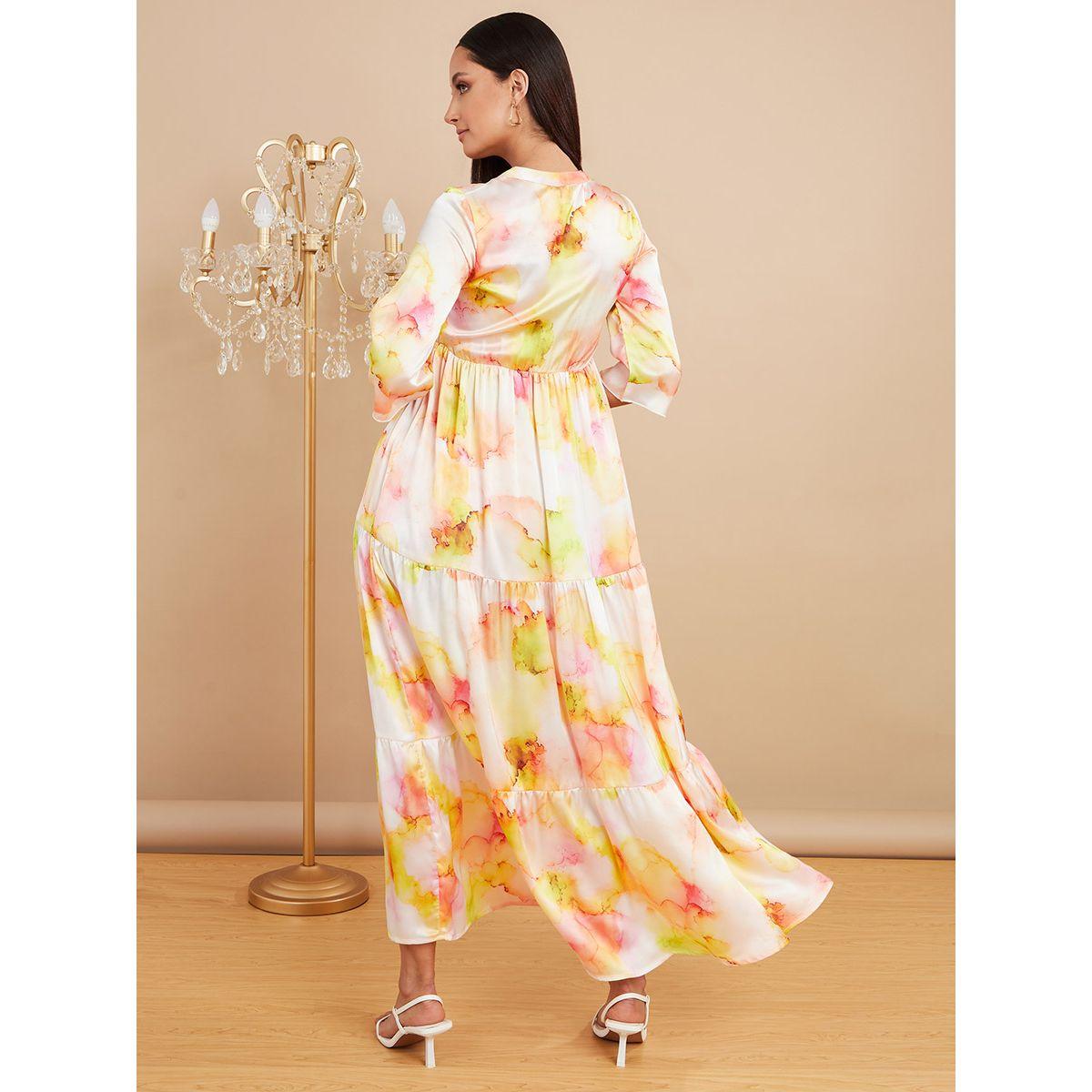 فستان طويل مطبع بالوان مصبوغة من ستايلي-women-clothing-dresses-image-4