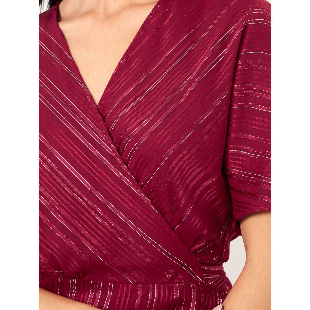 فستان ميدي باكمام قصيرة من ستايلي-women-clothing-dresses-image-3