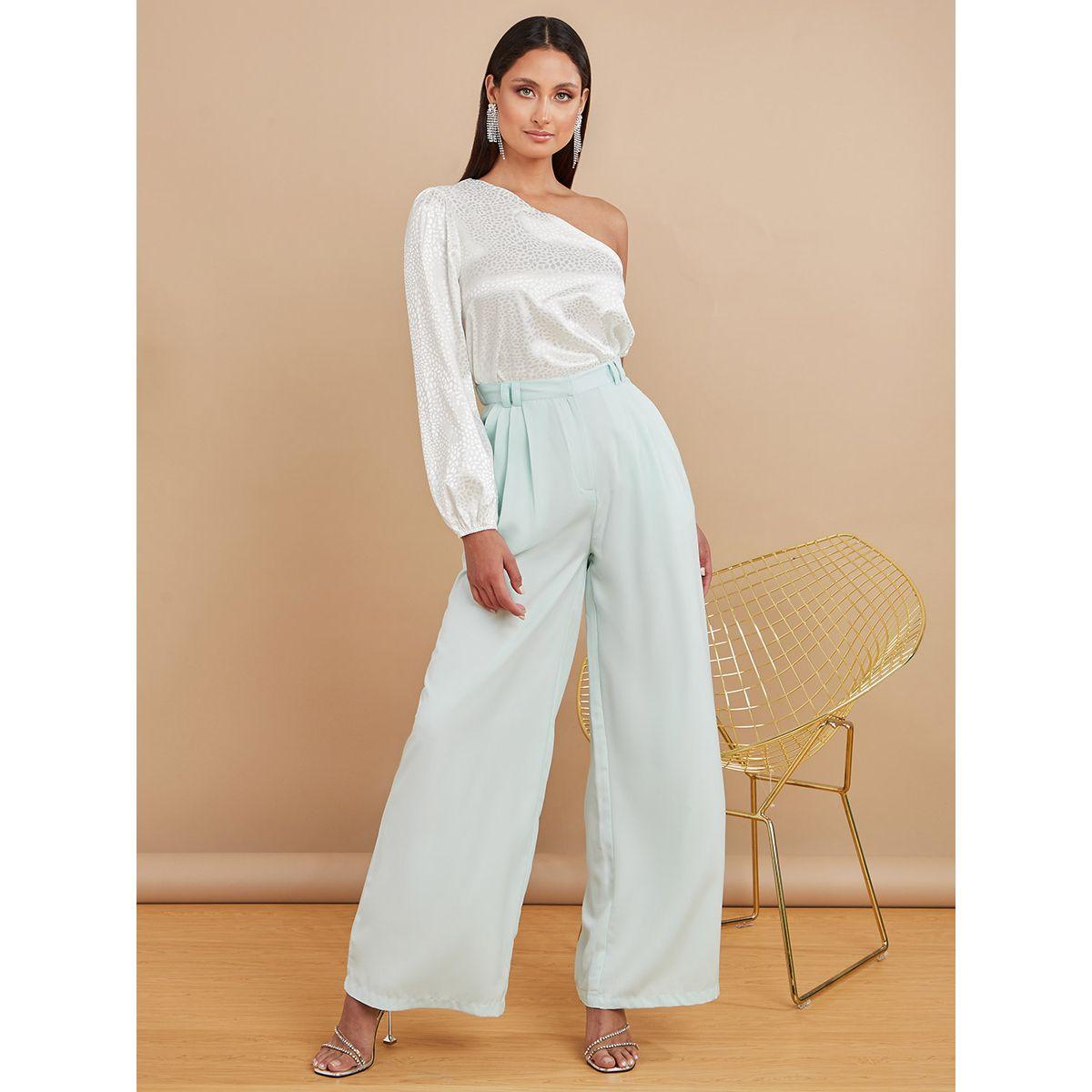 Styli Pleated Wide Leg Trouser-women-clothing-bottoms-trousers-image-1