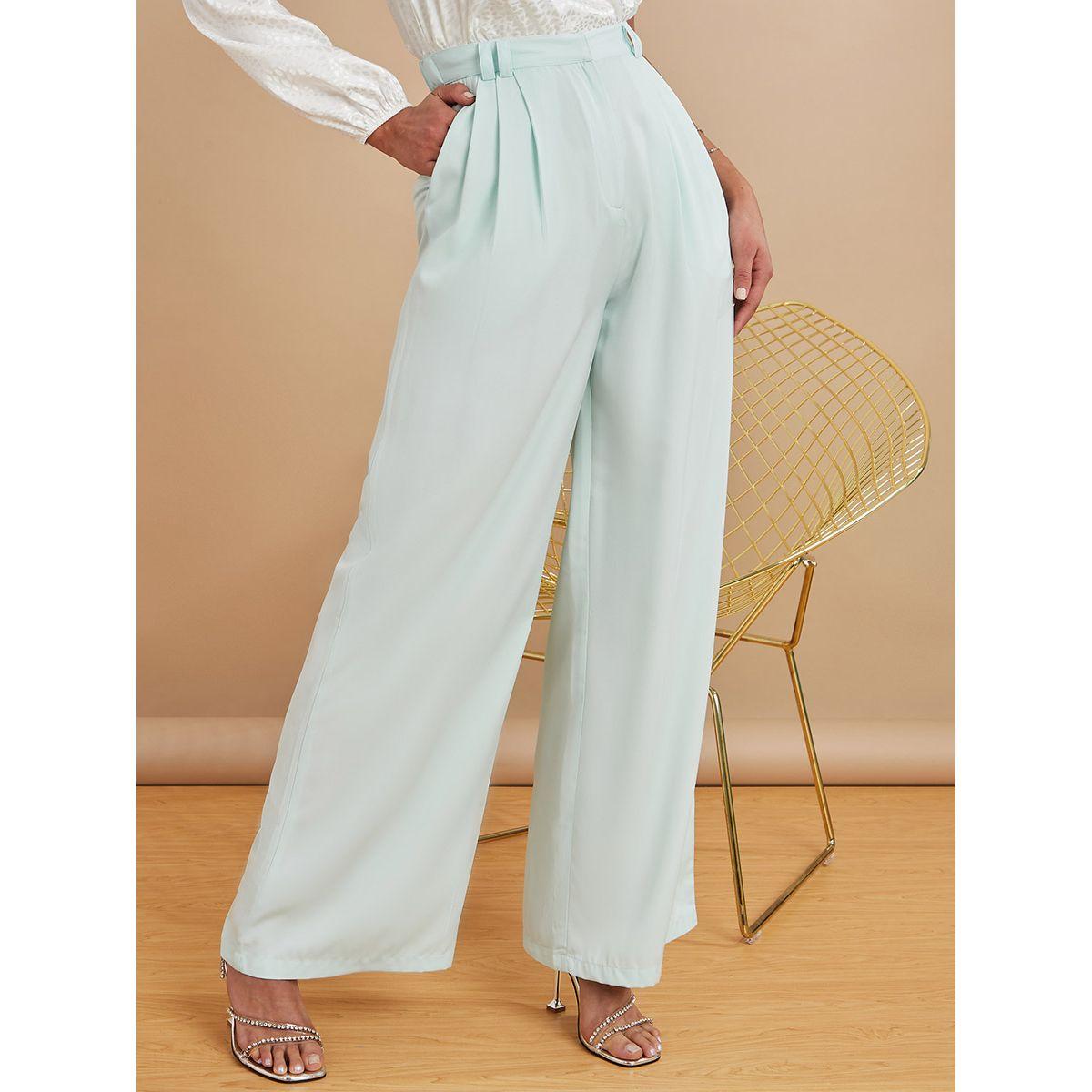 Styli Pleated Wide Leg Trouser-women-clothing-bottoms-trousers-image-2