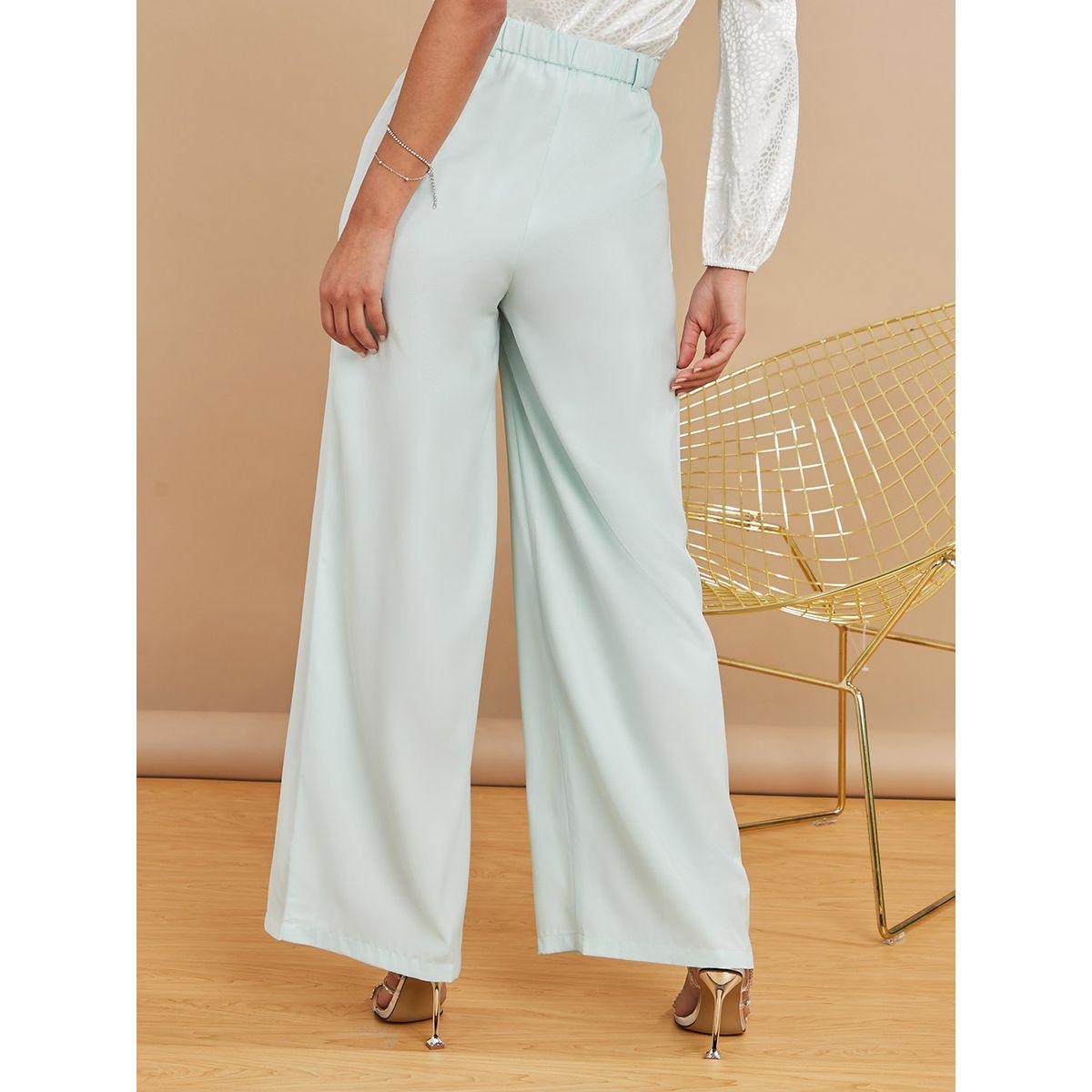 Styli Pleated Wide Leg Trouser-women-clothing-bottoms-trousers-image-4