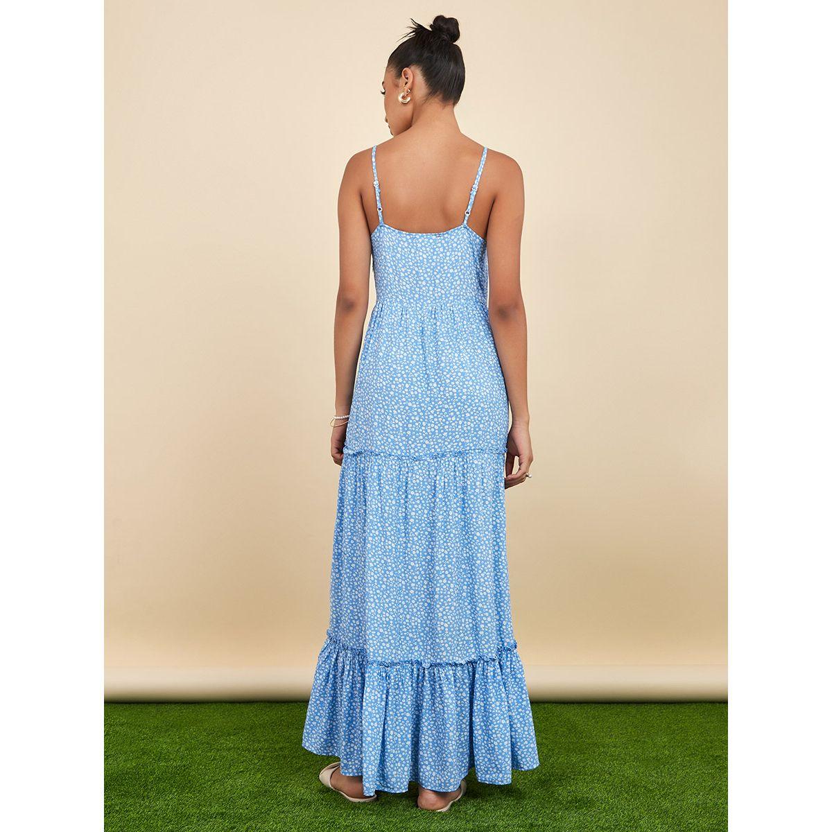 Styli Strappy Ditsy Print Tiered Maxi Dress-women-clothing-dresses-image-4