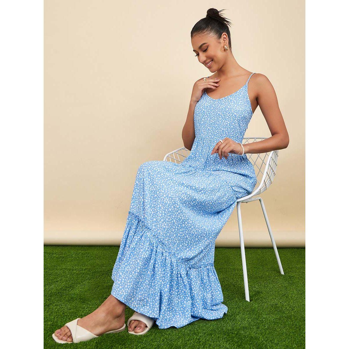 Styli Strappy Ditsy Print Tiered Maxi Dress-women-clothing-dresses-image-5