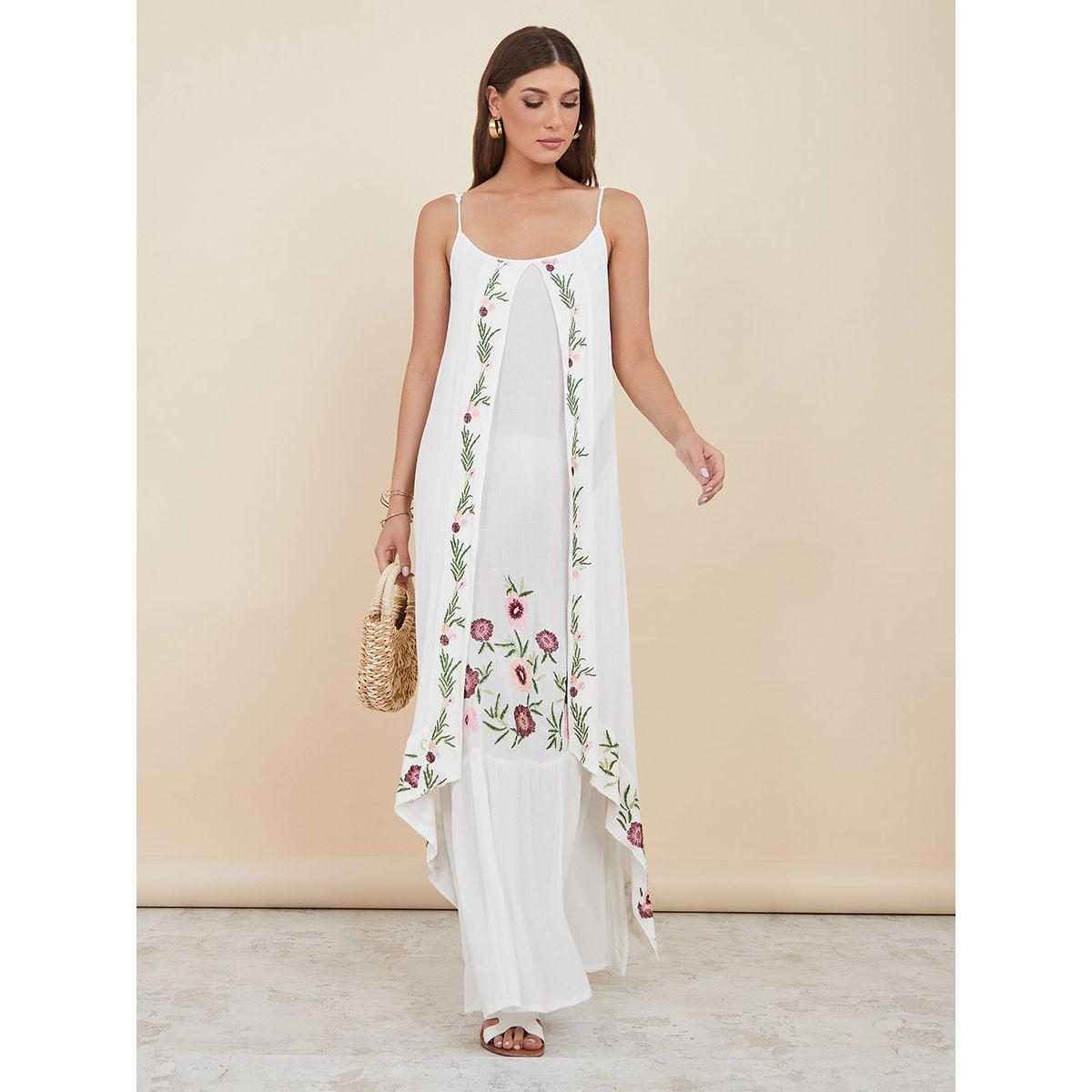 Styli Strappy Embroidered A-Line Maxi Dress-women-clothing-dresses-image-1