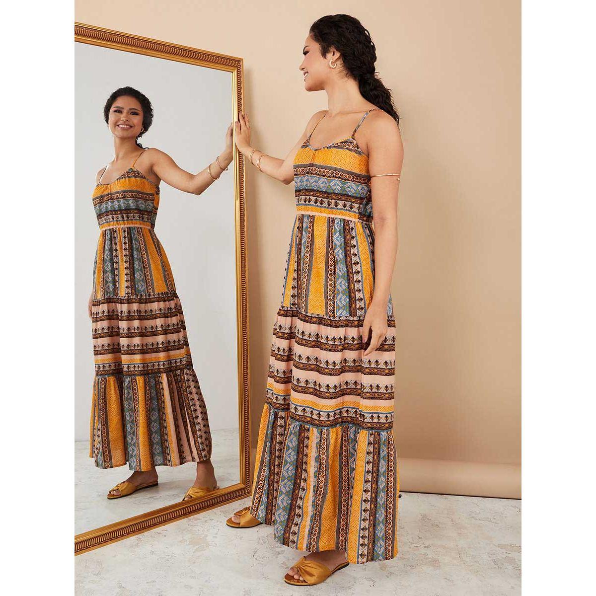 Styli Strappy Printed A-Line Maxi Dress-women-clothing-dresses-image-1