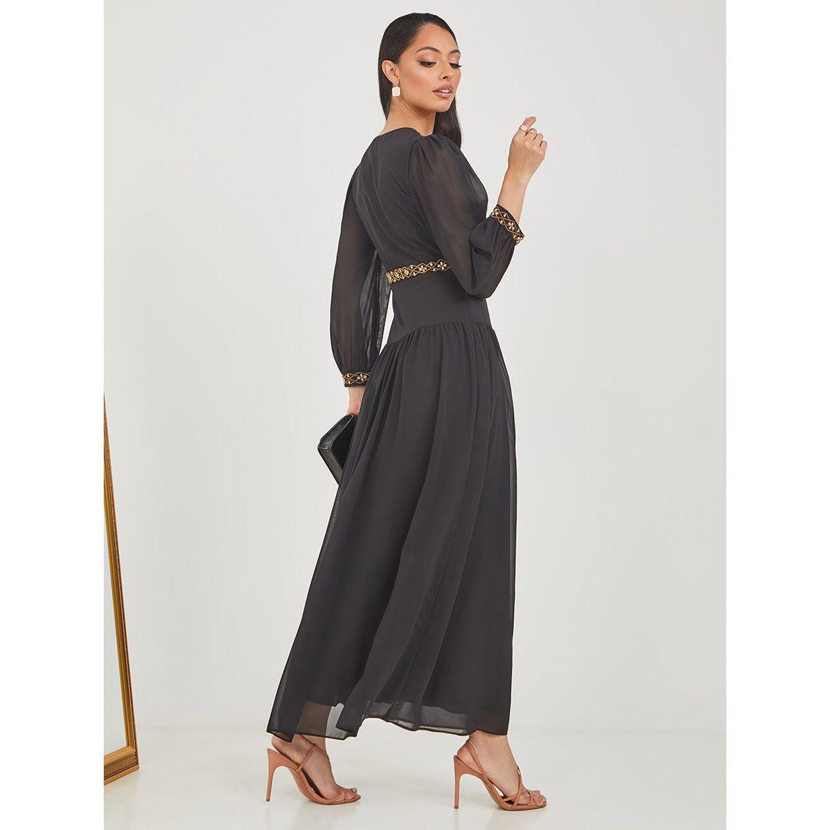 فستان طويل باكمام طويلة من ستايلي-women-clothing-dresses-image-4