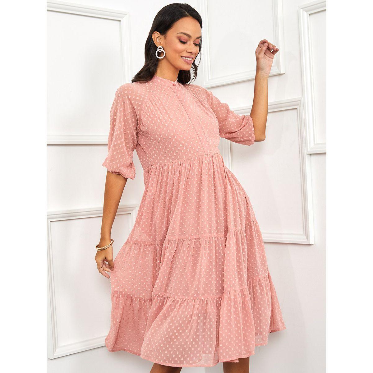 فستان ميدي بكسرات من ريد تايب-women-clothing-dresses-image-1