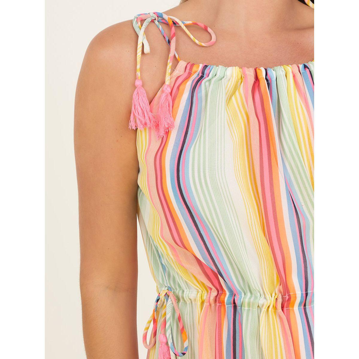 فستان طويل مخطط باربطة من ستايلي-women-clothing-dresses-image-4