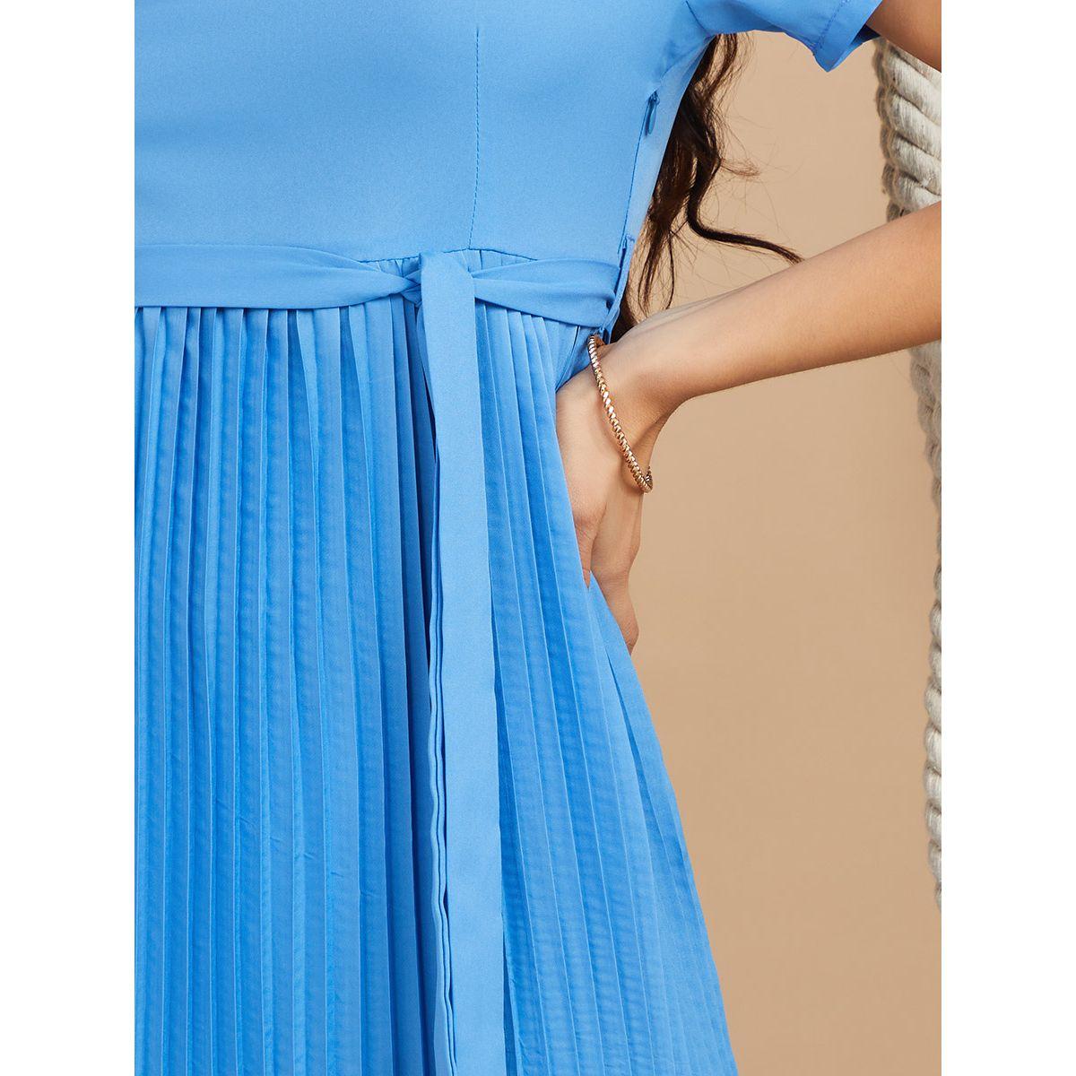 فستان طويل باكمام قصيرة من ستايلي-women-clothing-dresses-image-3