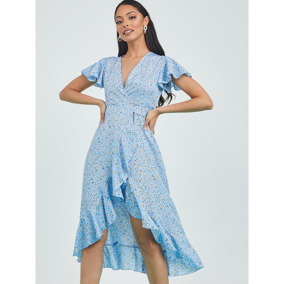 فستان ميدي بنمط لف من ستايلي-women-clothing-dresses-image-2