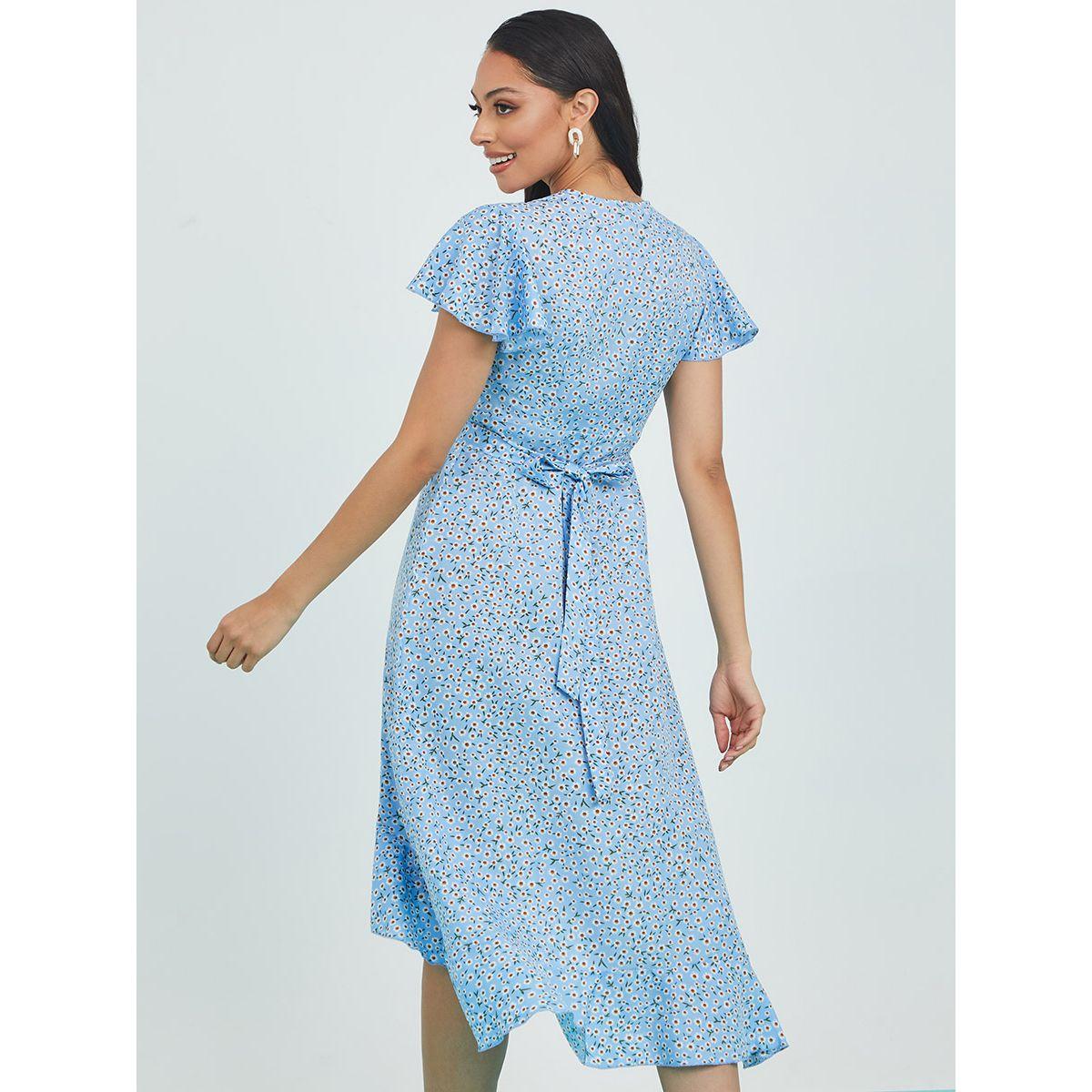 فستان ميدي بنمط لف من ستايلي-women-clothing-dresses-image-4