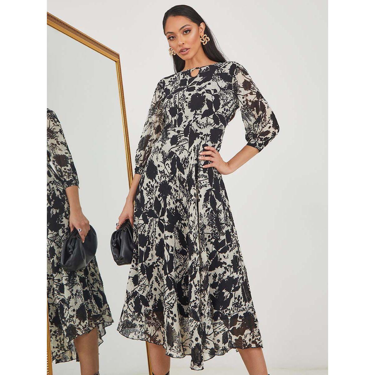 فستان ميدي مطبع بزهور من ستايلي-women-clothing-dresses-image-2