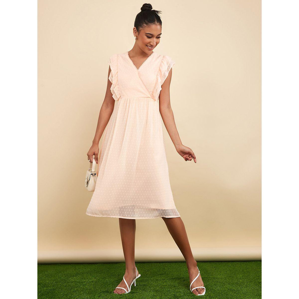 Styli Sleeveless Ruffled V Neck A-Line Midi Dress-women-clothing-dresses-image-2