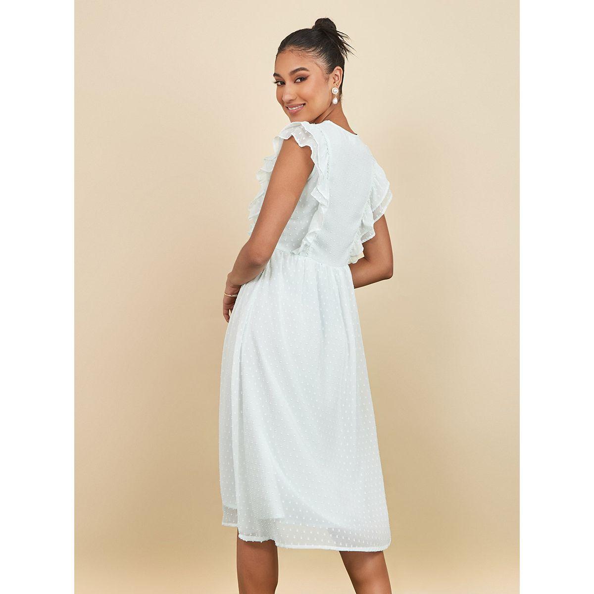 Styli Sleeveless Ruffled V Neck A-Line Midi Dress-women-clothing-dresses-image-4