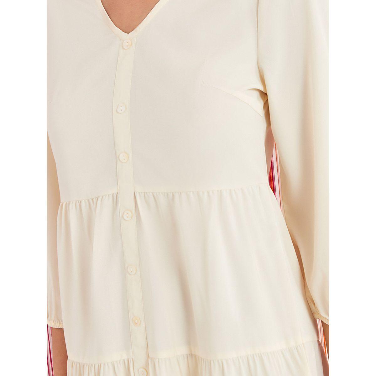 فستان ميدي بكسرات مع ازرار من ستايلي-women-clothing-dresses-image-3