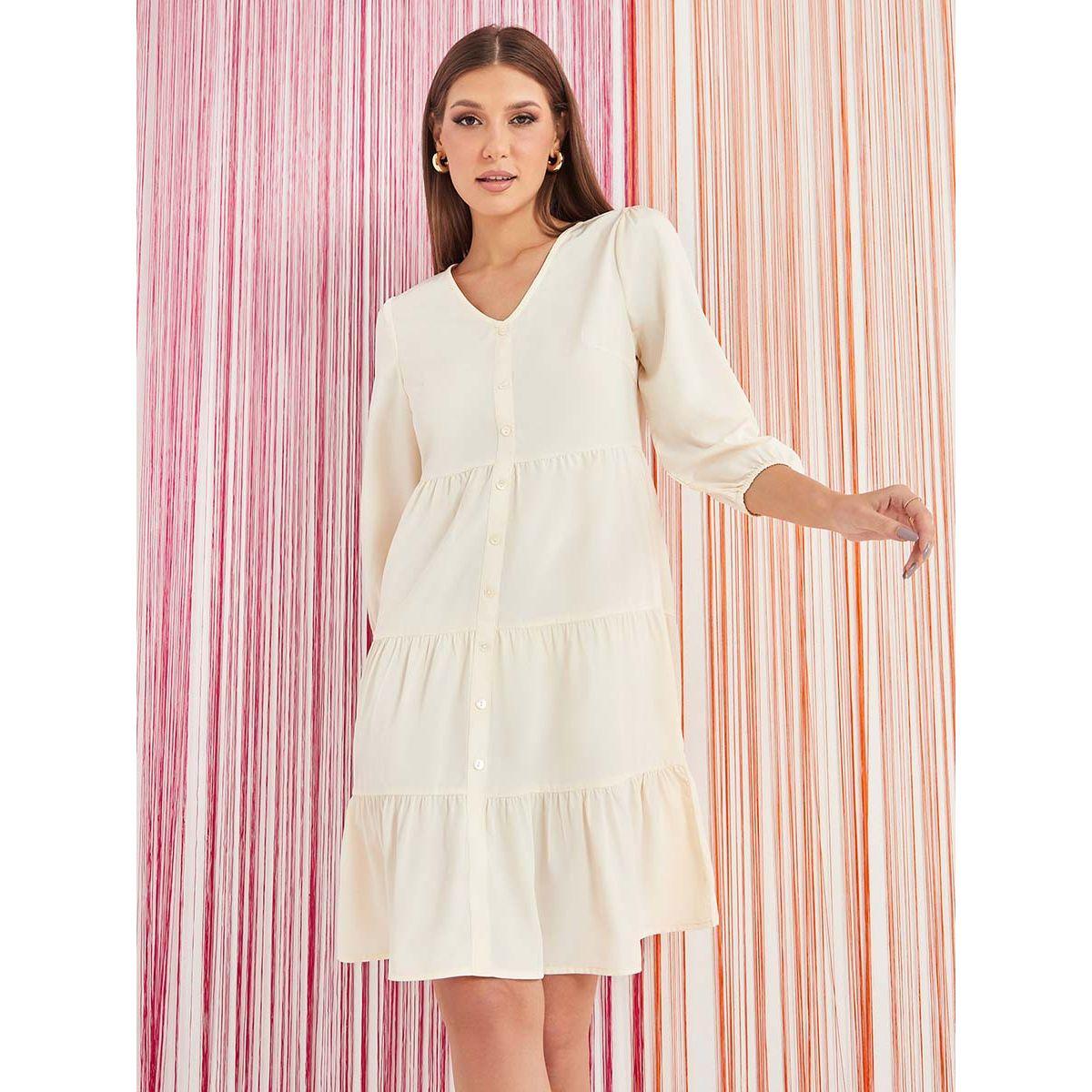 فستان ميدي بكسرات مع ازرار من ستايلي-women-clothing-dresses-image-5