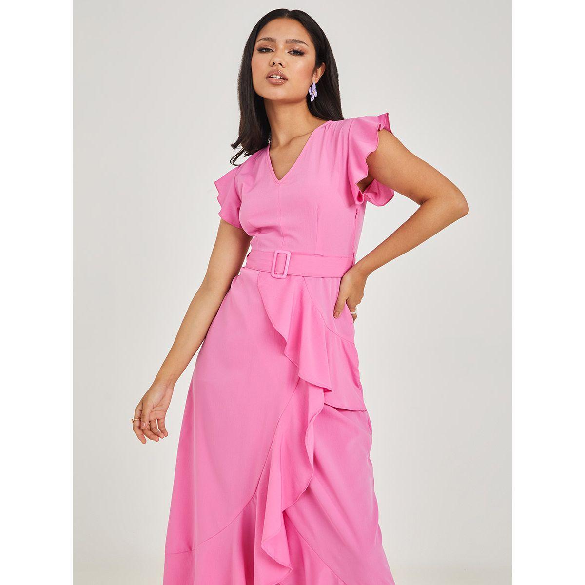 فستان طويل بنمط لف من ستايلي-women-clothing-dresses-image-2