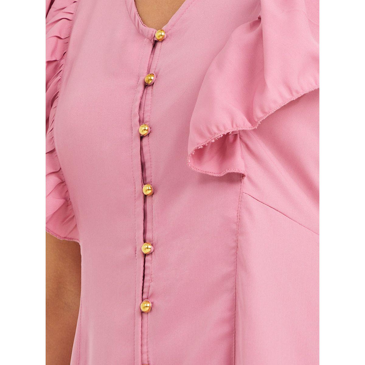 فستان طويل مزين بازرار من ستايلي-women-clothing-dresses-image-3