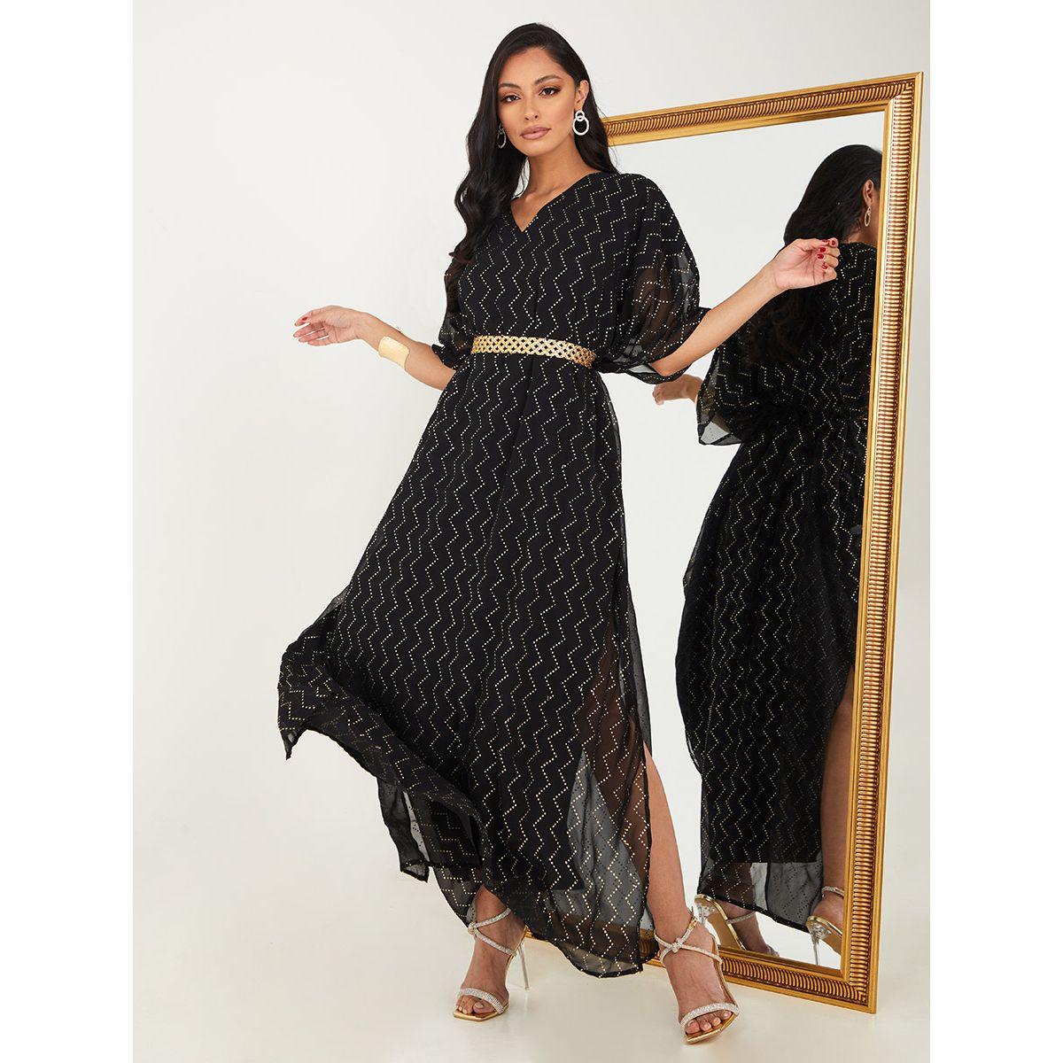 فستان طويل برباط خصر من ستايلي-women-clothing-dresses-image-1