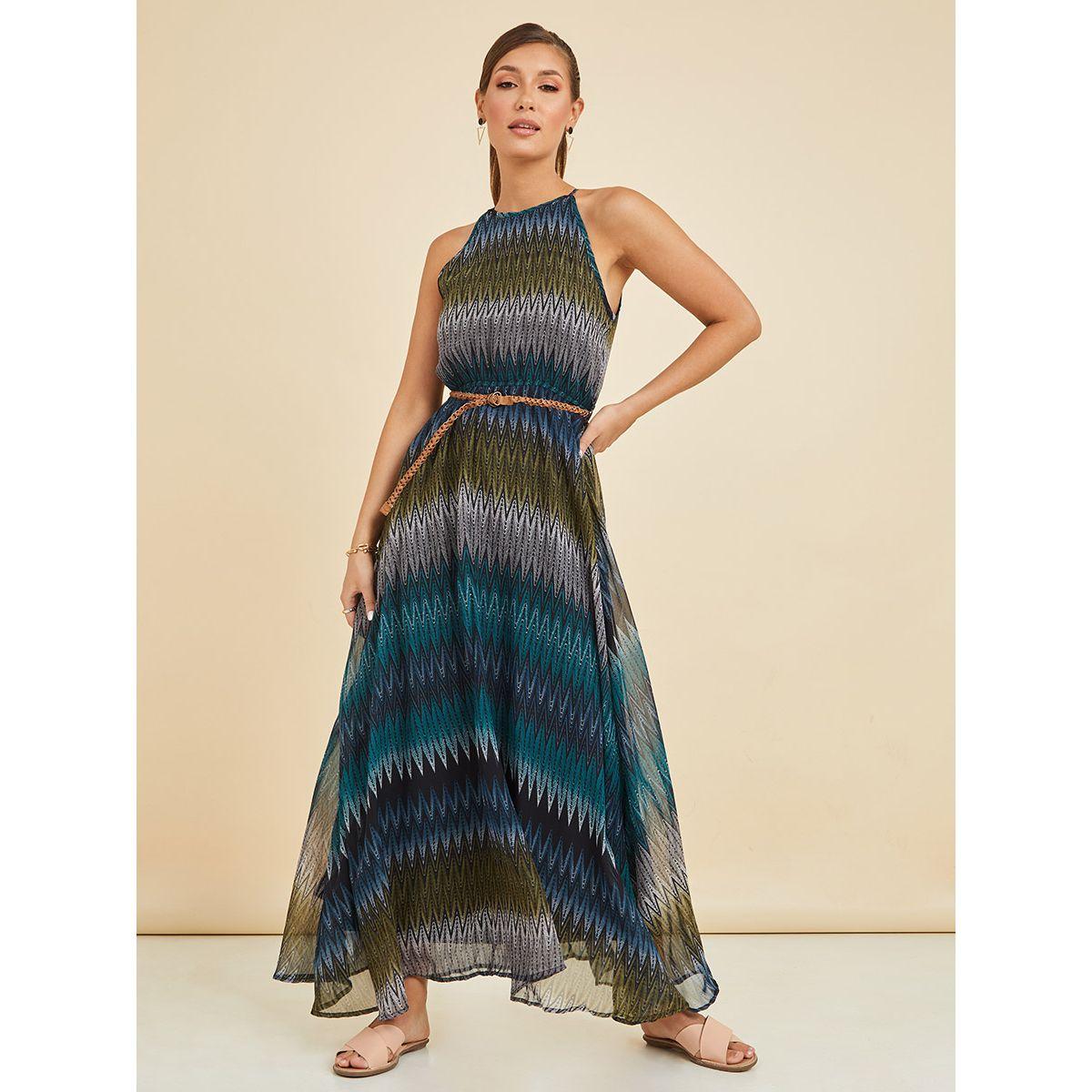 فستان طويل بلا اكمام من ستايلي-women-clothing-dresses-image-1